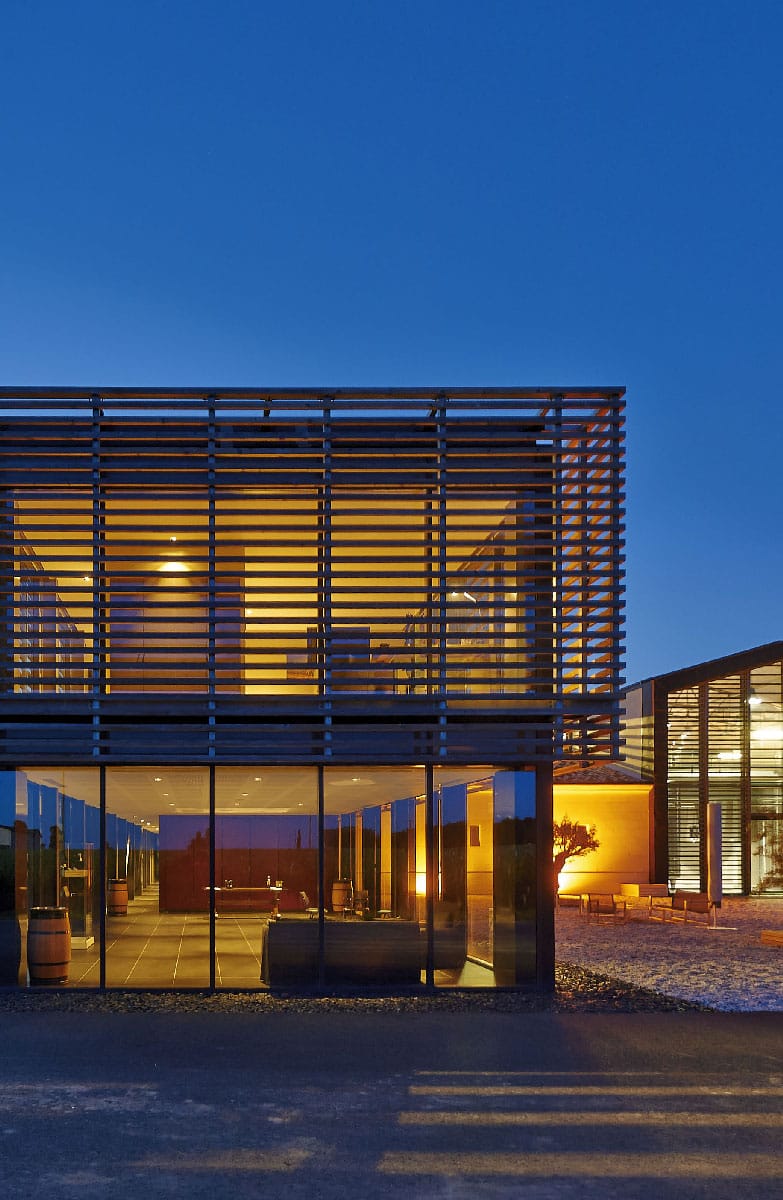 Le Pavillon at dusk